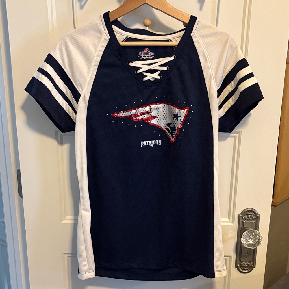 Súper Bowl Ready Women’s Patriots Top